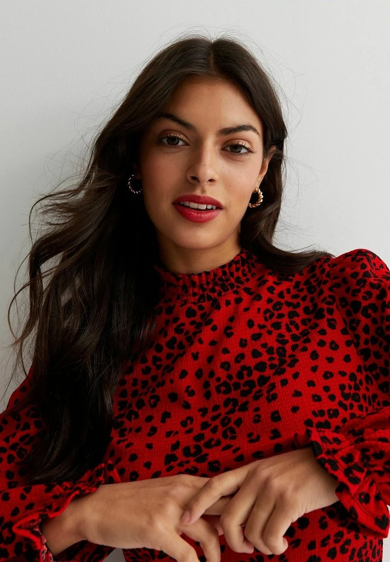 New Look ABSTRACT PRINT CRINKLE - Jerseykleid - Red Pattern 6 New Look ABSTRACT PRINT CRINKLE - Jerseykleid - Red Pattern – Bild 4