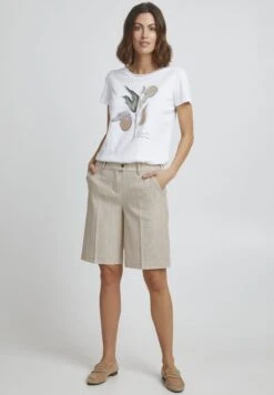 Fransa FRFAMIRA - Shorts - Oxford Tan Melange -Sommerkleidung Für Damen d30ac1d480f74e528622be7deceae179