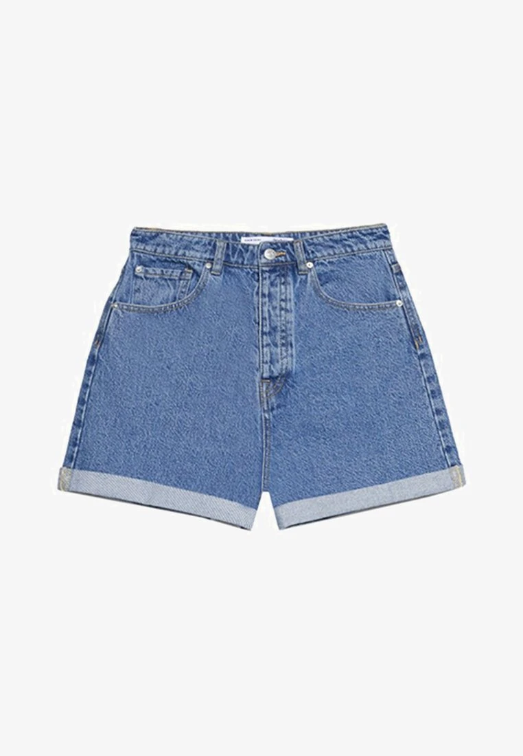 Stradivarius MOM-FIT - Jeans Shorts - Blue Denim 8 Stradivarius MOM-FIT - Jeans Shorts - Blue Denim – Bild 6