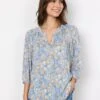Soyaconcept SC-KRAKA 1 - Bluse - Bright Blue Combi -Sommerkleidung Für Damen d717ed7717a44755963f4084c59f19af