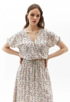 New Look FLORAL FRILL TIE FRONT - Bluse - White Pattern 11 New Look FLORAL FRILL TIE FRONT - Bluse - White Pattern -Sommerkleidung Für Damen d87aaa5f5b924582acbef5ea823b91d4