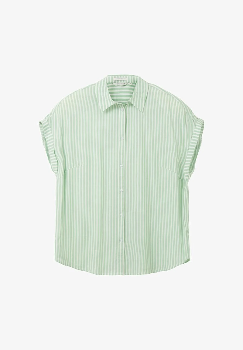 Tom Tailor PLUS - GESTREIFTE KURZARM - Hemdbluse - Blue White Thin Stripe 8 Tom Tailor PLUS - GESTREIFTE KURZARM - Hemdbluse - Blue White Thin Stripe – Bild 6