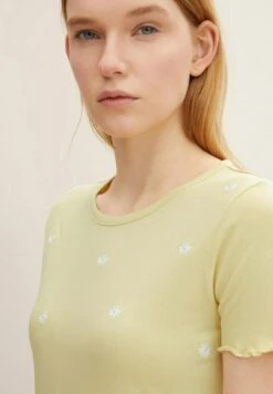 TOM TAILOR Denim T-Shirt Print - Soft Lime -Sommerkleidung Für Damen d8b29c6d9393439abae5634c649e2803