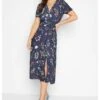 FLORAL WRAP - Freizeitkleid - Blue -Sommerkleidung Für Damen d8b83c9206b149c28e9ca72011c83bb8