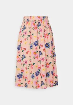 Pieces Petite PCNYA MIDI SKIRT - A-Linien-Rock - Misty Rose/big Flower -Sommerkleidung Für Damen d8da8708ee5f44bea3e302c82b66dce1