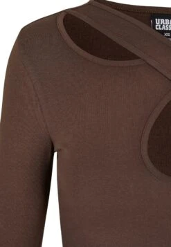 URBAN CLASSICS CROSSED CUT OUT LONGSLEEVE - Langarmshirt - Brown -Sommerkleidung Für Damen ddd80b2e7c184c7aa252ef8f426f7be2