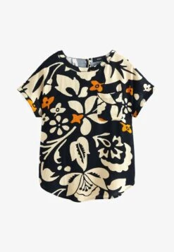 Next BOXY STANDARD - Bluse - Black Ecru White Floral 12 Next BOXY STANDARD - Bluse - Black Ecru White Floral -Sommerkleidung Für Damen e3c1ffd6c4774460b5b8b72b299bbd71
