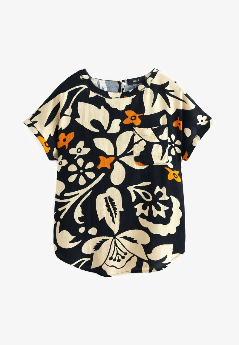 Next BOXY STANDARD - Bluse - Black Ecru White Floral 7 Next BOXY STANDARD - Bluse - Black Ecru White Floral – Bild 5