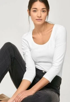 ANNA - Langarmshirt - Weiß 10 ANNA - Langarmshirt - Weiß -Sommerkleidung Für Damen e49493559b984d54abcb95ae4edbb3c3