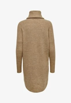 ONLY LONGSLEEVE ONLJANAPULLO - Strickkleid - Beige -Sommerkleidung Für Damen e4cb2343e2f2443cb202a644887675b8