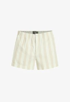 Dockers PULL ON - Shorts - Mona Sahara Khaki Stripe Beige -Sommerkleidung Für Damen e5c755d7545f40c9ac2e41486a8a9639