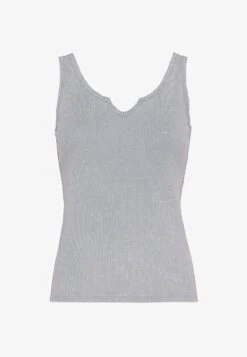 True Religion DIRECT DYE - Top - Grey -Sommerkleidung Für Damen e5dfb3e59d15449984f2c81a73a25a51