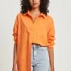 Calli Hemdbluse - Orange -Sommerkleidung Für Damen e70ec5ea870149dc8dd23197ec1b4f3c