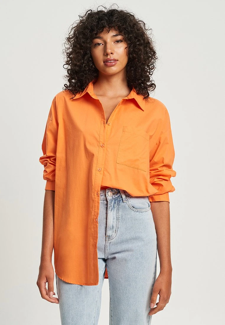 Calli Hemdbluse - Orange 3 Calli Hemdbluse - Orange