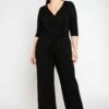 WRAP LOOK - Jumpsuit - Black 1 WRAP LOOK - Jumpsuit - Black -Sommerkleidung Für Damen e7900e5385924c25a947e23a8f7784d3
