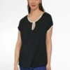 T-Shirt Basic - Schwarz 2 T-Shirt Basic - Schwarz -Sommerkleidung Für Damen e9d3bc4d296941c4a1f62bc94b2141fc