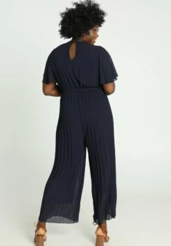 AVEC COL EN - Jumpsuit - Navy -Sommerkleidung Für Damen eac9c9d35d044317920f31c38b2be881