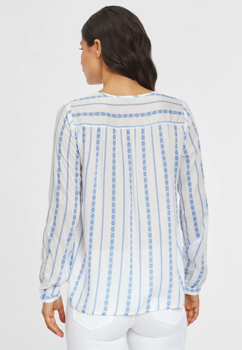 Buffalo Hemdbluse - Creme-blau-bedruckt 5 Buffalo Hemdbluse - Creme-blau-bedruckt – Bild 3