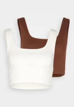 Even&Odd Top - Off White/dark Brown 13 Even&Odd Top - Off White/dark Brown -Sommerkleidung Für Damen eebfba8867ee42358c59f53ad7ab301a