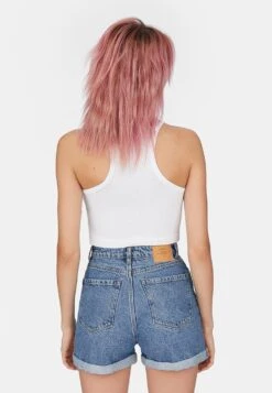 Stradivarius MOM-FIT - Jeans Shorts - Blue Denim 10 Stradivarius MOM-FIT - Jeans Shorts - Blue Denim -Sommerkleidung Für Damen efe7df167c424dc7addb6e4470ea4de7