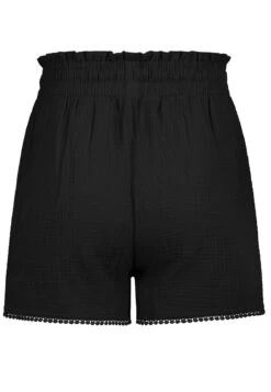 SUBLEVEL MUSSELIN - Shorts - Black 13 SUBLEVEL MUSSELIN - Shorts - Black -Sommerkleidung Für Damen f1e69a22a9d04cc3aa885fe3252c91f5