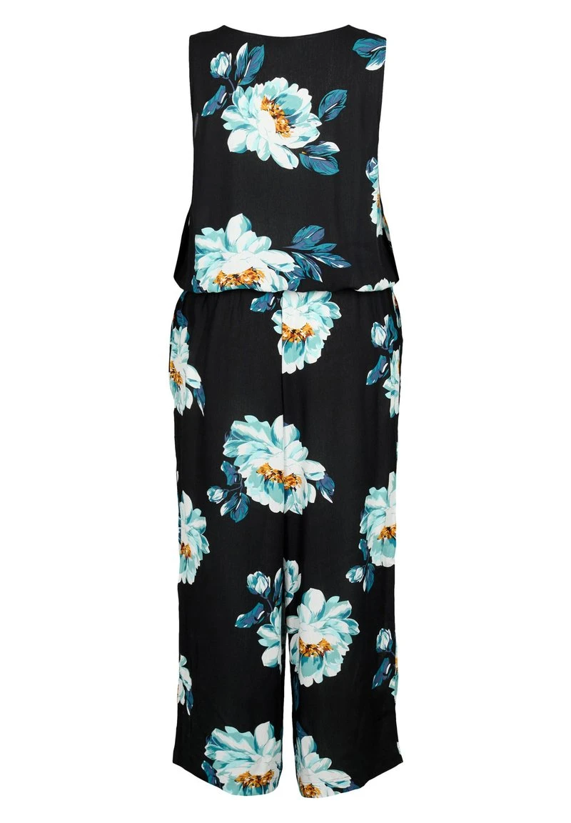 Zizzi SLEEVELESS - Jumpsuit - Black Big Flower 7 Zizzi SLEEVELESS - Jumpsuit - Black Big Flower – Bild 5