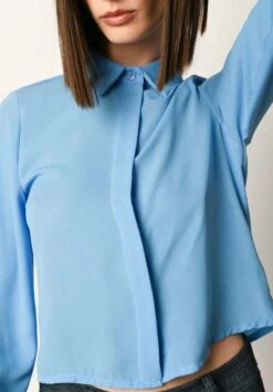 Hemdbluse - Blu -Sommerkleidung Für Damen f527abd642a64c6c842f545d3a031d67