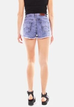 Jeans Shorts - Denim Con Trattamento Viola -Sommerkleidung Für Damen f5d8b2aa7f364ba1b178b3e69edad381
