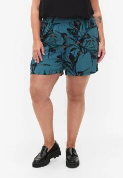 Zizzi Shorts - Sea Pine Leaf