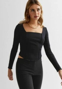 New Look LONG SLEEVE - Langarmshirt - Black 11 New Look LONG SLEEVE - Langarmshirt - Black -Sommerkleidung Für Damen f67273db5a28498ab7bdbfda1b80e114