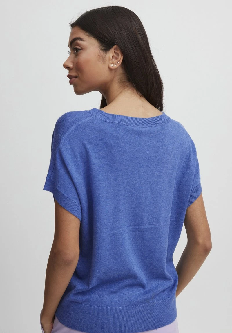 B.young BYMMPIMBA1 VNECK SLIPOVER - T-Shirt Basic - Strong Blue Melange 5 B.young BYMMPIMBA1 VNECK SLIPOVER - T-Shirt Basic - Strong Blue Melange – Bild 3