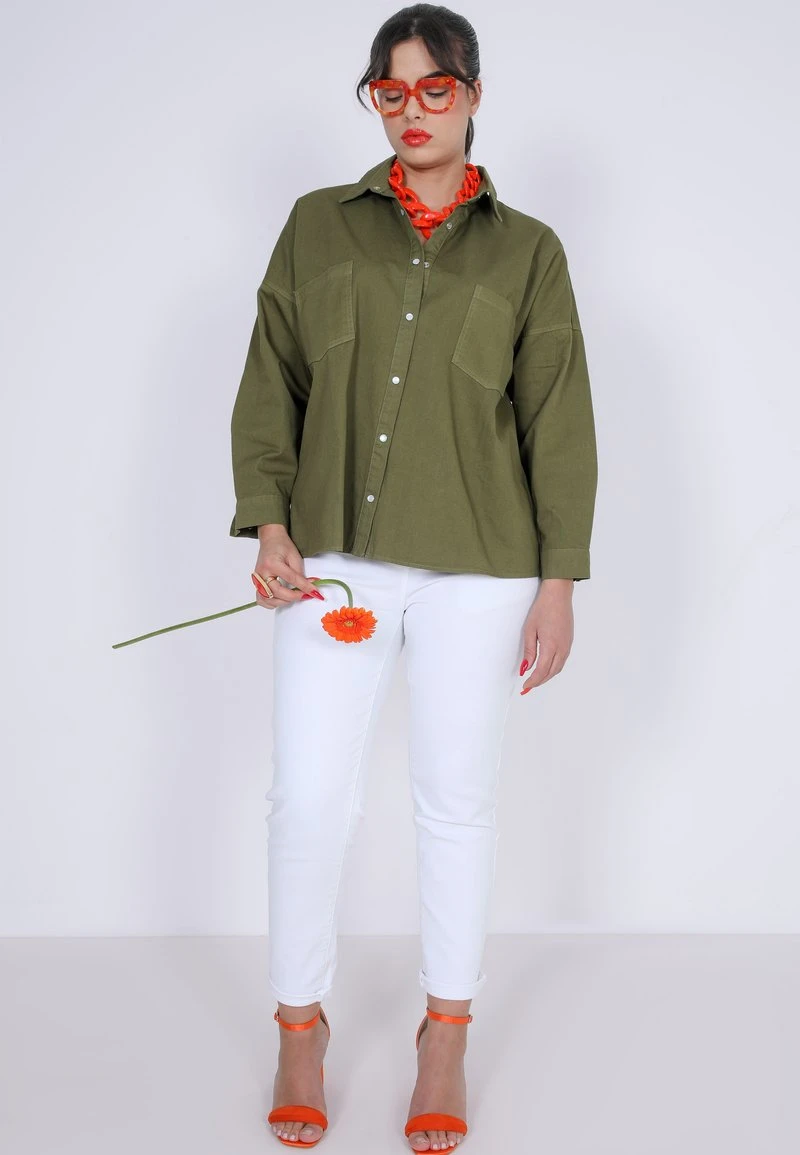 Hemdbluse - Kaki 4 Hemdbluse - Kaki – Bild 2