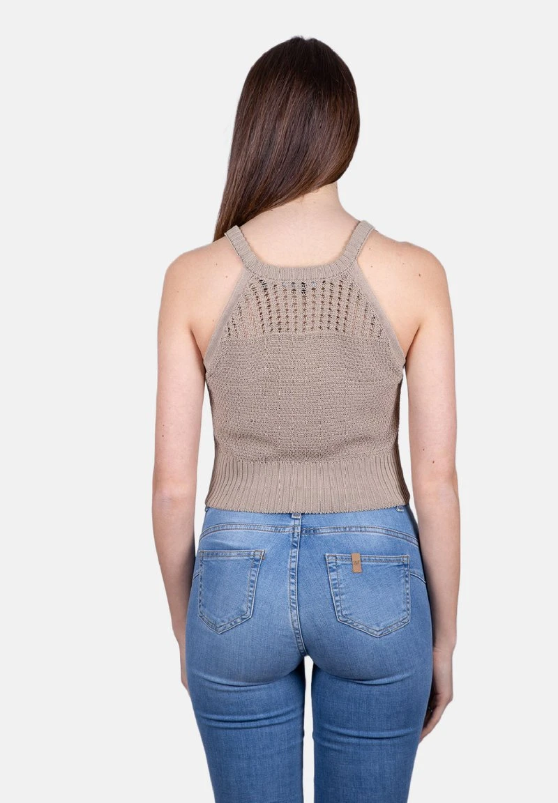 Armani Exchange IN FILO - Top - Beige 4 Armani Exchange IN FILO - Top - Beige – Bild 2