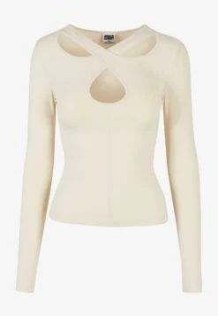 URBAN CLASSICS CROSSED CUT OUT LONGSLEEVE - Langarmshirt - Brown -Sommerkleidung Für Damen f9db83f33ab04c2ba4d03a87efcfcb3a