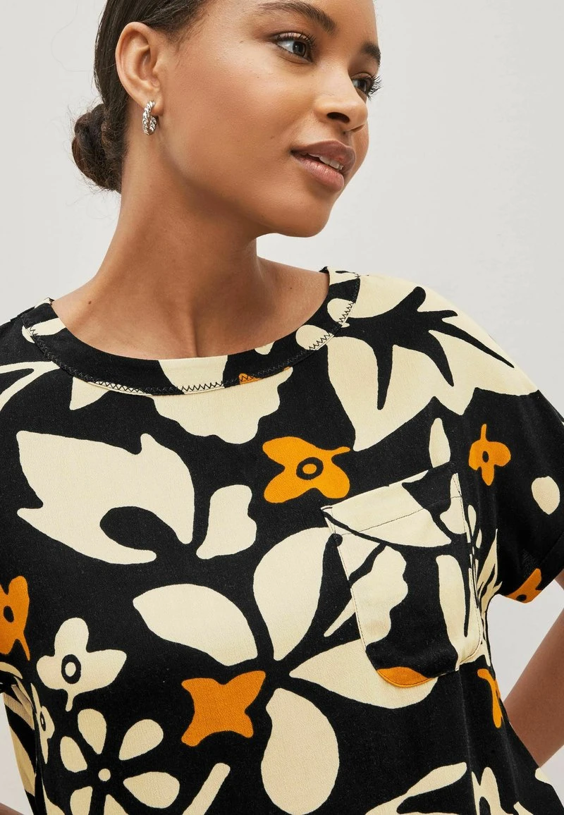 Next BOXY STANDARD - Bluse - Black Ecru White Floral 5 Next BOXY STANDARD - Bluse - Black Ecru White Floral – Bild 3