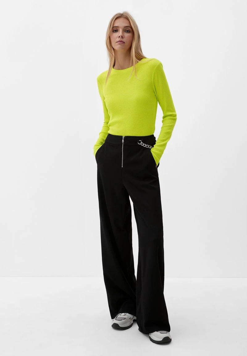 QS By S.Oliver MIT RIPPSTRUKTUR - Langarmshirt - Limettengrün 4 QS By S.Oliver MIT RIPPSTRUKTUR - Langarmshirt - Limettengrün – Bild 2