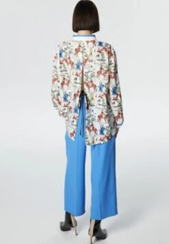 Twist OVERSIZE WESTERN PATTERNED WITH LOW-CUT BACK - Hemdbluse - White -Sommerkleidung Für Damen fd0137e6063241129bdba78300c73293