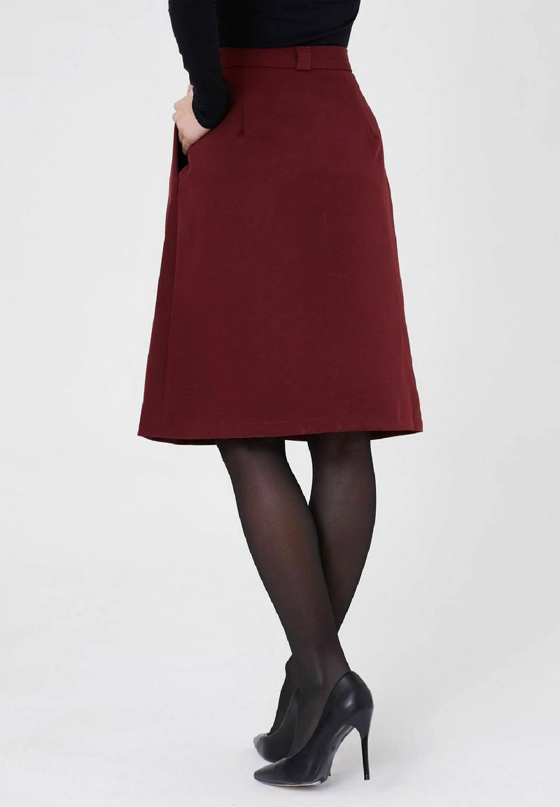 MIDI HIGH WEIST - A-Linien-Rock - Brown 6 MIDI HIGH WEIST - A-Linien-Rock - Brown – Bild 4