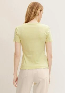 TOM TAILOR Denim T-Shirt Print - Soft Lime -Sommerkleidung Für Damen fd6784abf1d34d7ea535fd5e8a79c68b