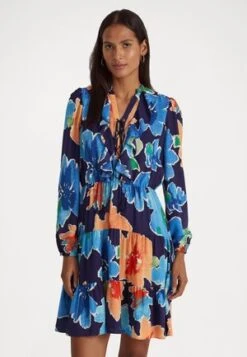 CEPORAH LONG SLEEVE DAY DRESS - Freizeitkleid - Navy Multi -Sommerkleidung Für Damen fea62bff92274e0a94f1a7b885f0d18a